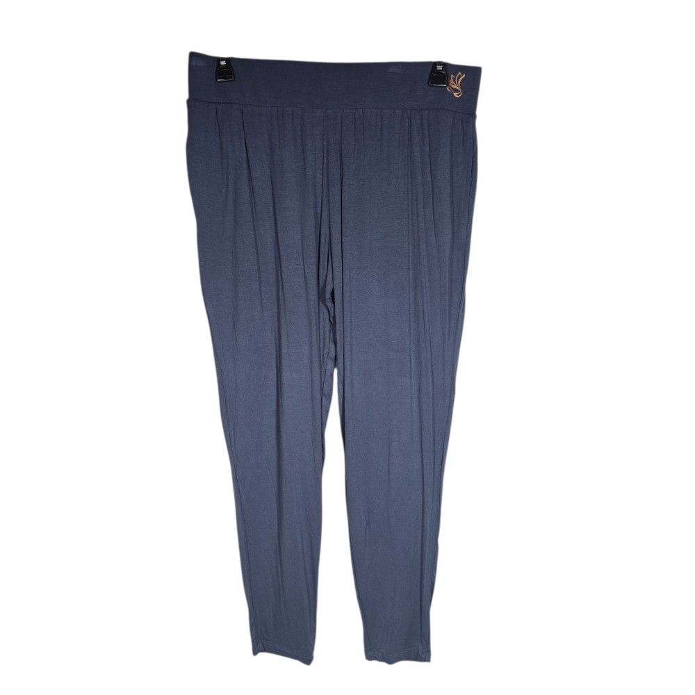 Crivit Size 12/14 Large Blue Relaxed Fit Pants Leggings NWT